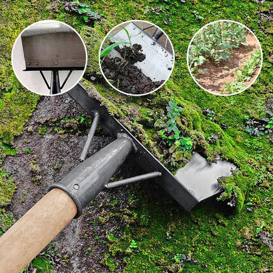 Stand-Up Weed Removal Tool with Adjustable Handle for Yard & Garden – Stainless Steel Blade Scraper