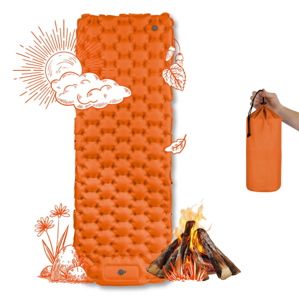 Lightweight Camping Sleep Mat with Built-In Pump