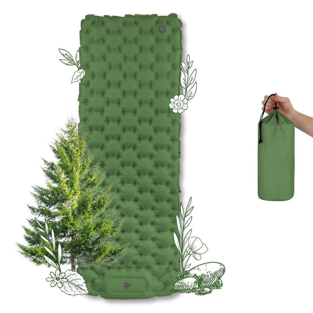 Lightweight Camping Sleep Mat with Built-In Pump