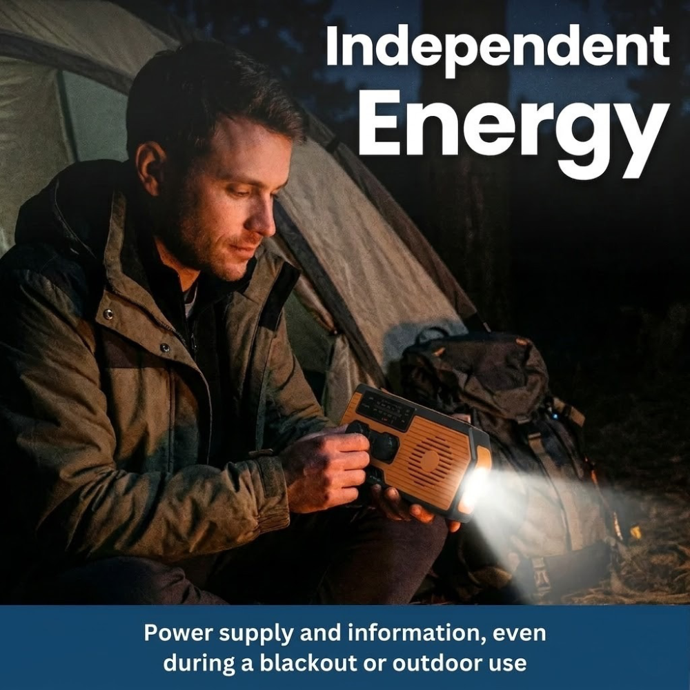 Portable Solar Powered Emergency Radio Kit