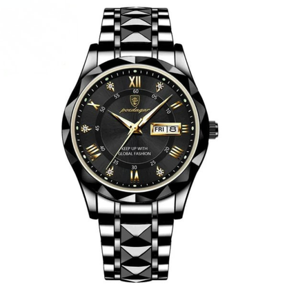 Premium Men's Quartz Watch, Stainless Steel Case