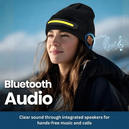 Wireless Beanie Headlamp with Bluetooth Music