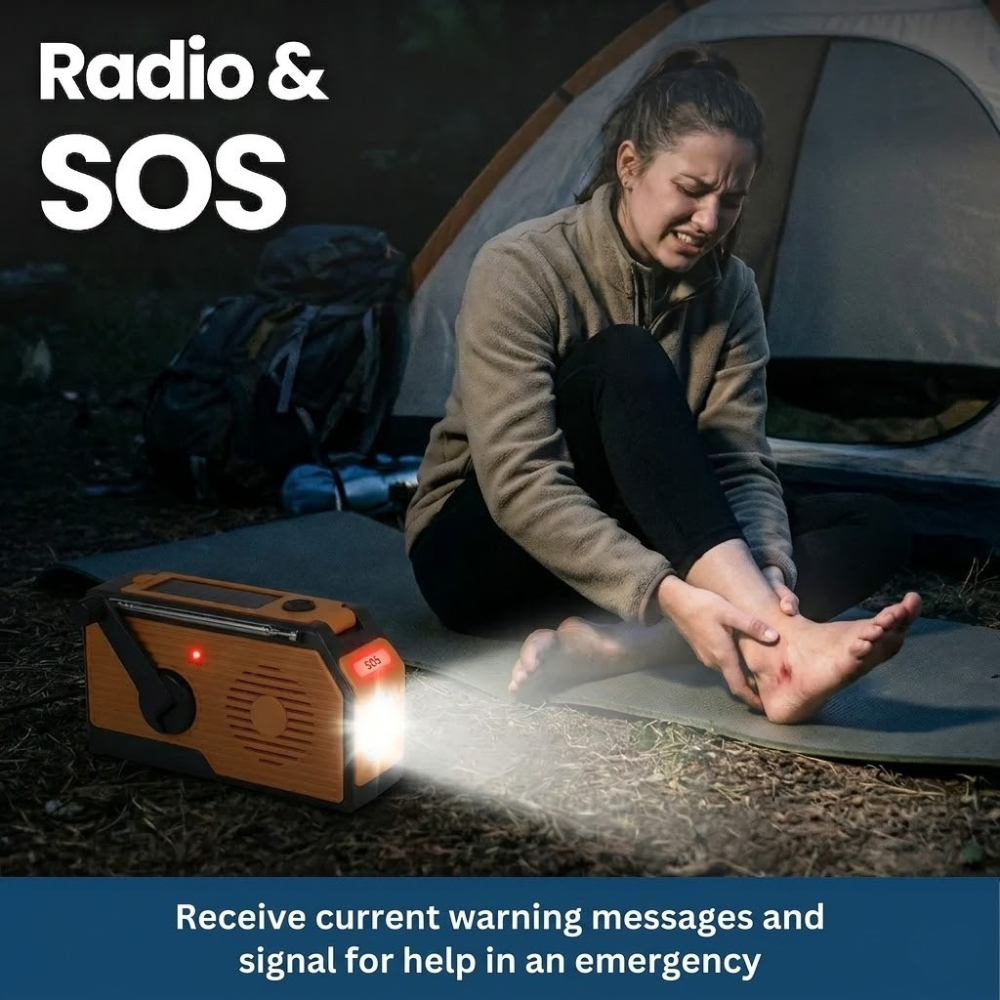 Portable Solar Powered Emergency Radio Kit