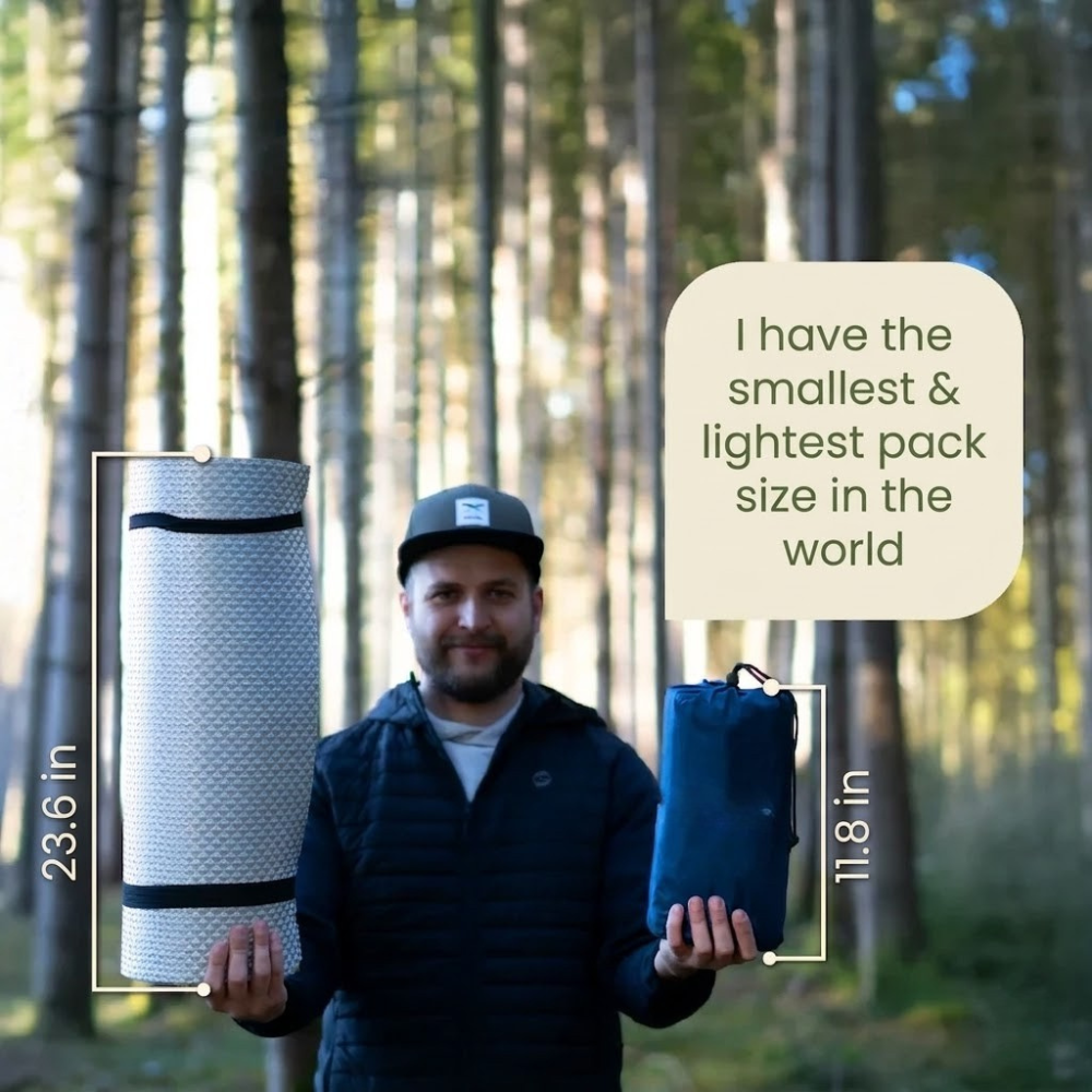 Lightweight Camping Sleep Mat with Built-In Pump
