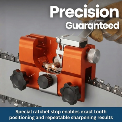 Compact Chainsaw Sharpener Tool, Durable Metal Construction