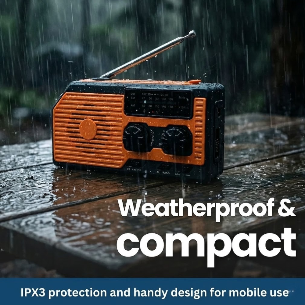 Portable Solar Powered Emergency Radio Kit