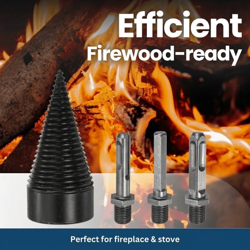 Heavy Duty Wood Splitter Drill Bit for Firewood