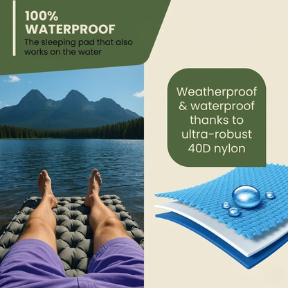 Lightweight Camping Sleep Mat with Built-In Pump
