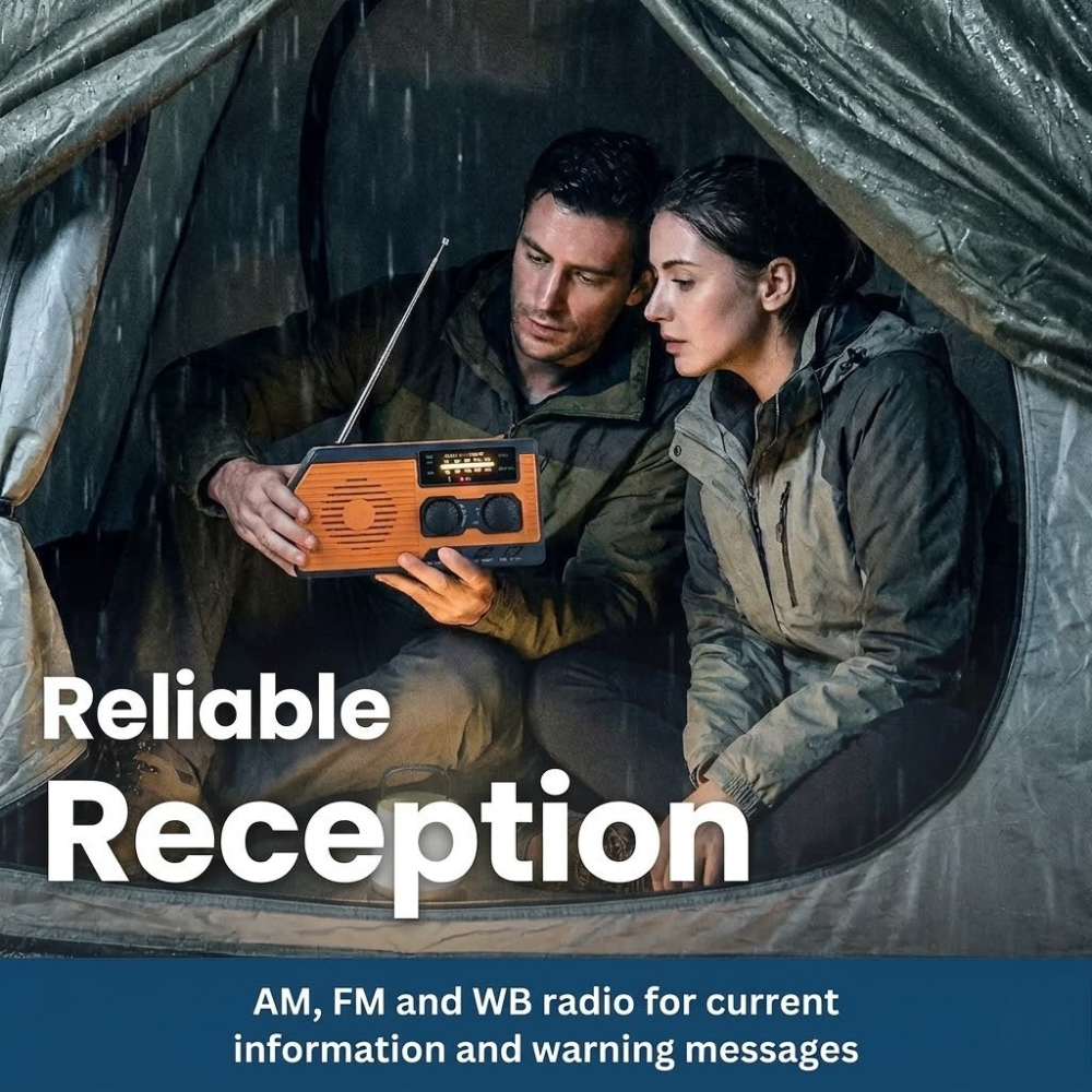 Portable Solar Powered Emergency Radio Kit