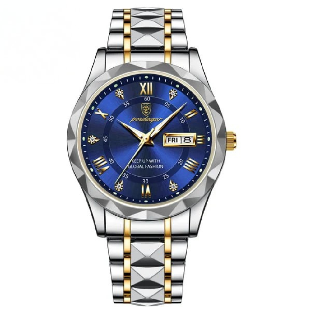 Premium Men's Quartz Watch, Stainless Steel Case - Ortekor