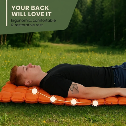 Lightweight Camping Sleep Mat with Built-In Pump