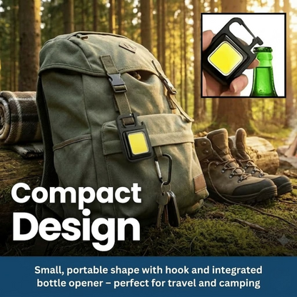 Compact LED Pocket Keychain Flashlight