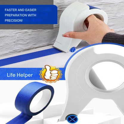 Painter's Tape Applicator Tool for Crisp Edges on Walls Baseboards Ceilings Trim Work Professional Straight Lines Home Painting Projects DIY