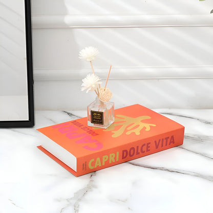 Fablea Decorative Book Set - Travel Series, Stylish Accent with Hidden Storage