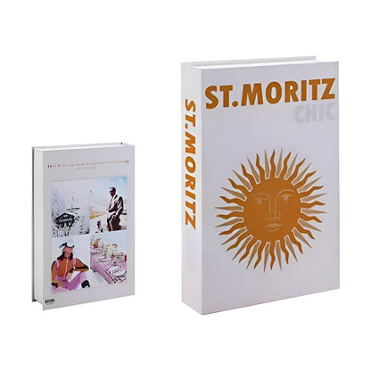 Fablea Decorative Book Set - Travel Series, Stylish Accent with Hidden Storage
