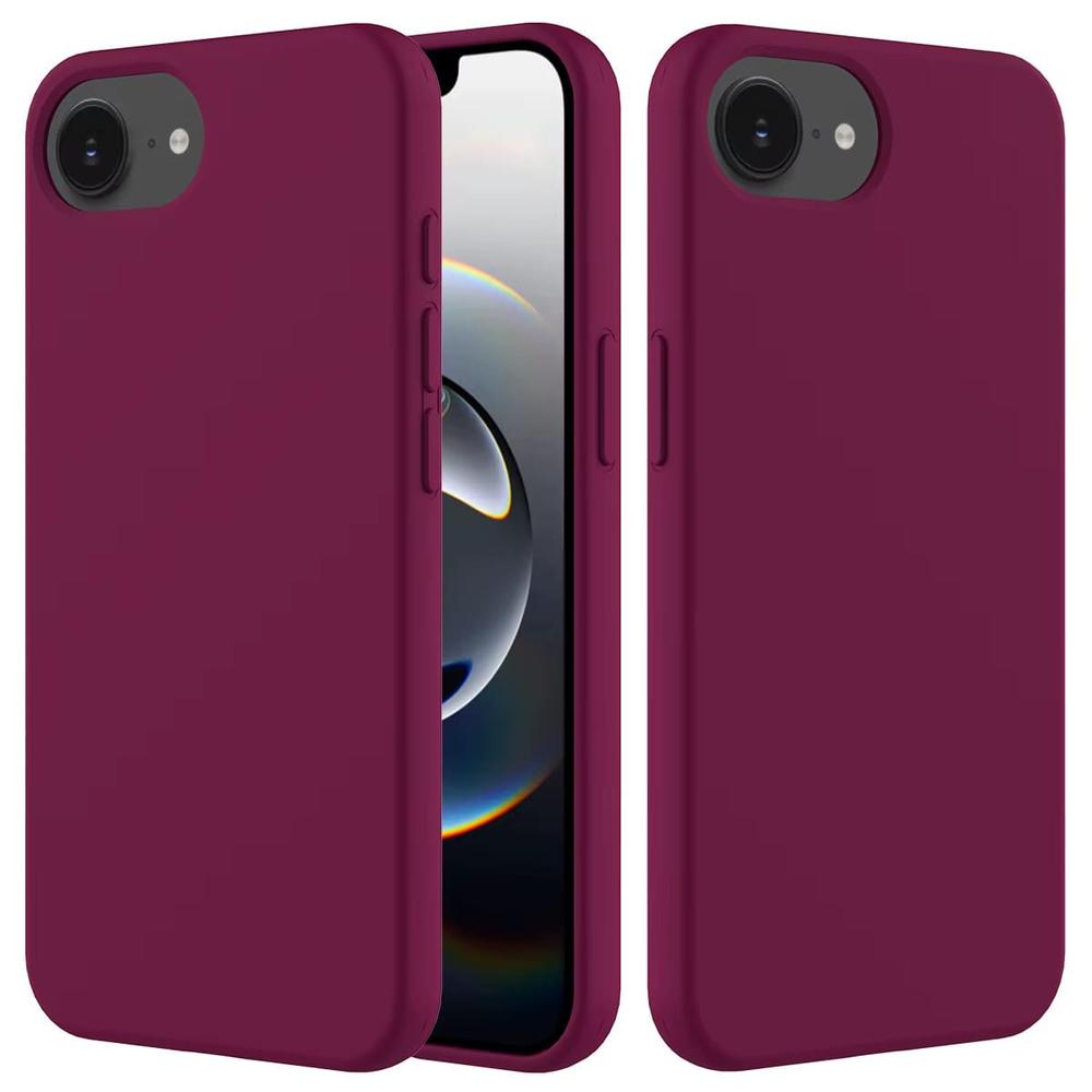 Protective Silicone Case for iPhone 16e with Raised Edges & Shock Absorption | Multiple Finishes & Colors Available