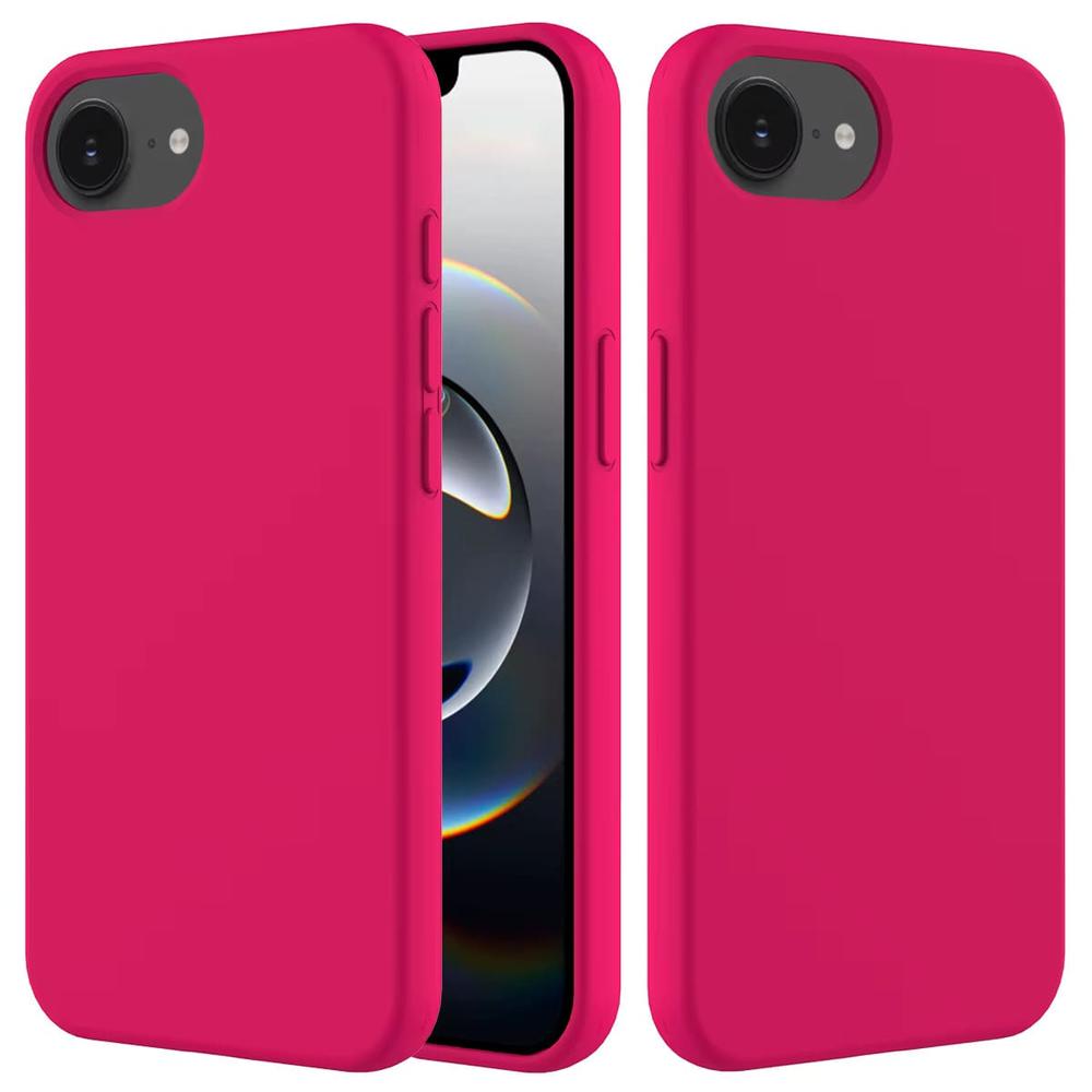 Protective Silicone Case for iPhone 16e with Raised Edges & Shock Absorption | Multiple Finishes & Colors Available