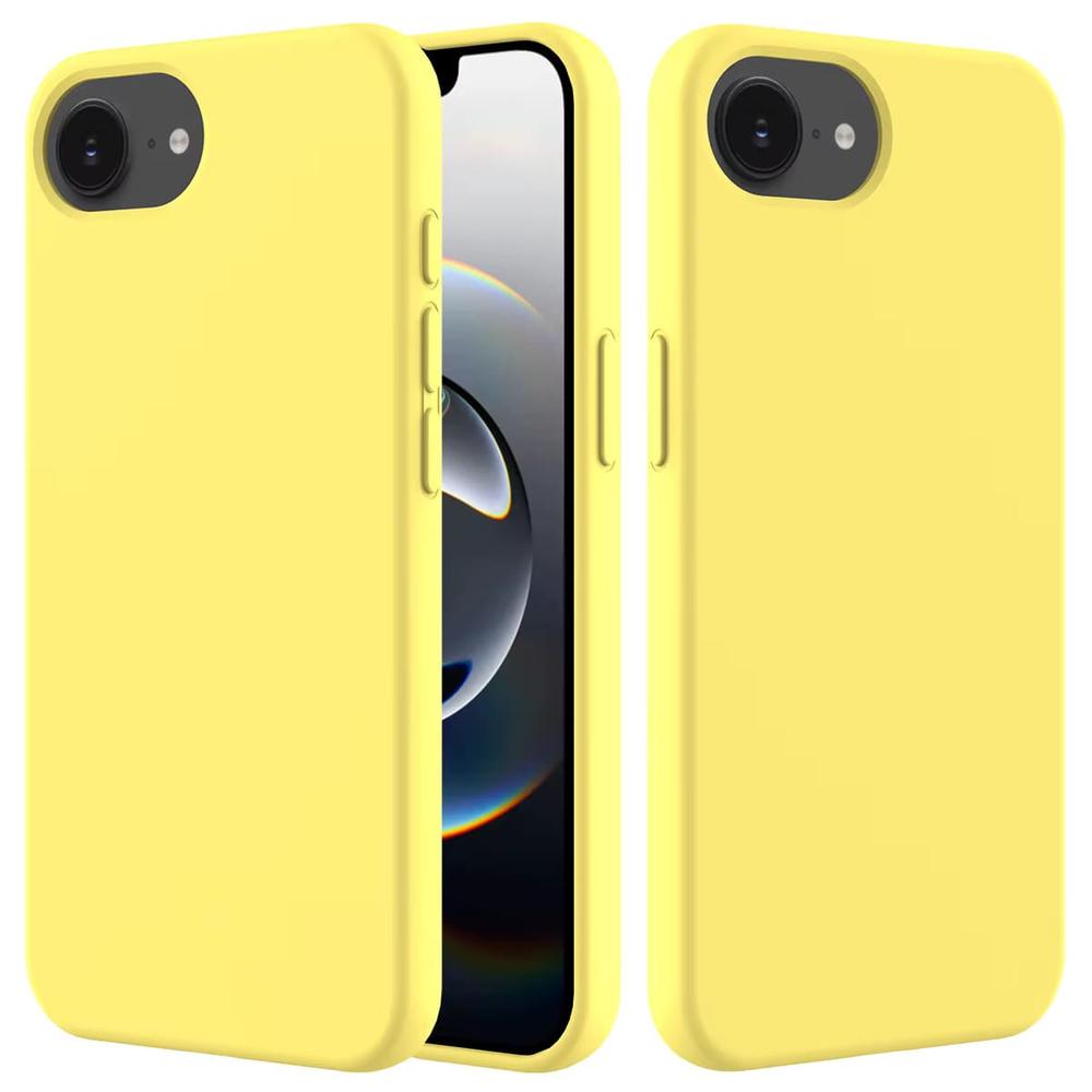 Protective Silicone Case for iPhone 16e with Raised Edges & Shock Absorption | Multiple Finishes & Colors Available