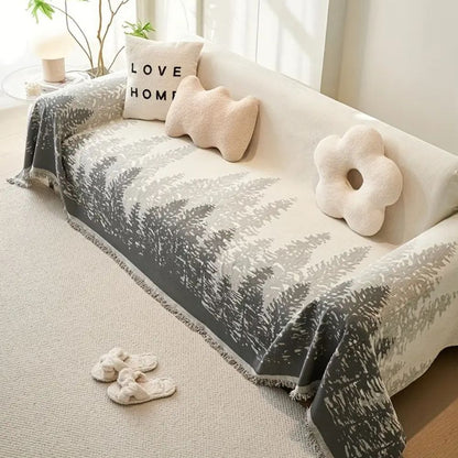 Feleicity Sofa Cover - Forrest tree design, Versatile Couch Protection