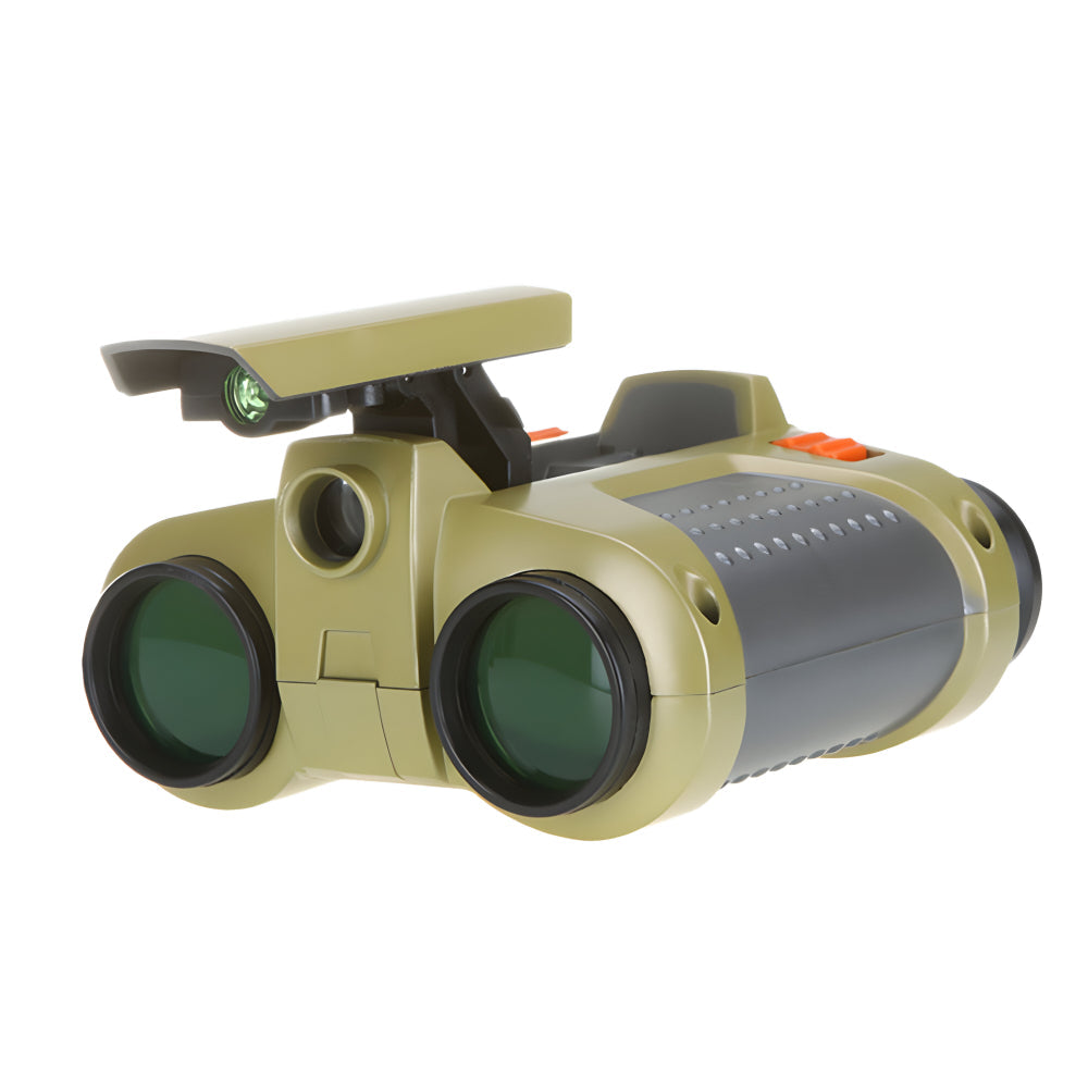 Kids Night Vision Binoculars 4x30 Magnification Waterproof Shockproof for Outdoor Camping Nature Exploration Wildlife Watching Backyard Adve