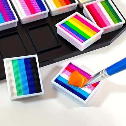 Festival Glow | Neon Face Paint Set with UV Reactive Colors | Easy Application for Vibrant Designs