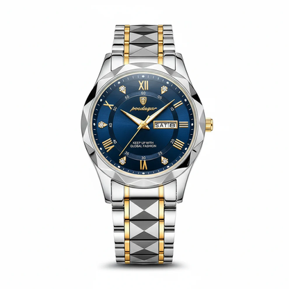 Premium Men's Quartz Watch, Stainless Steel Case