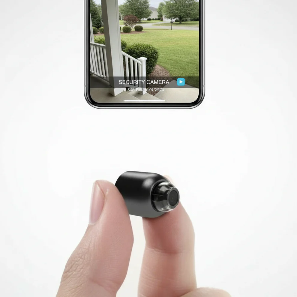 Compact WiFi Security Camera 1080p with Night Vision