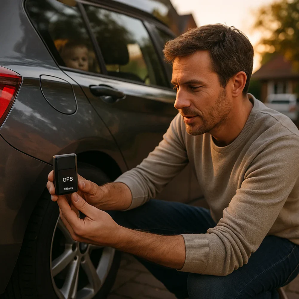 Compact GPS Tracker Device with Audio and Magnetic Mount