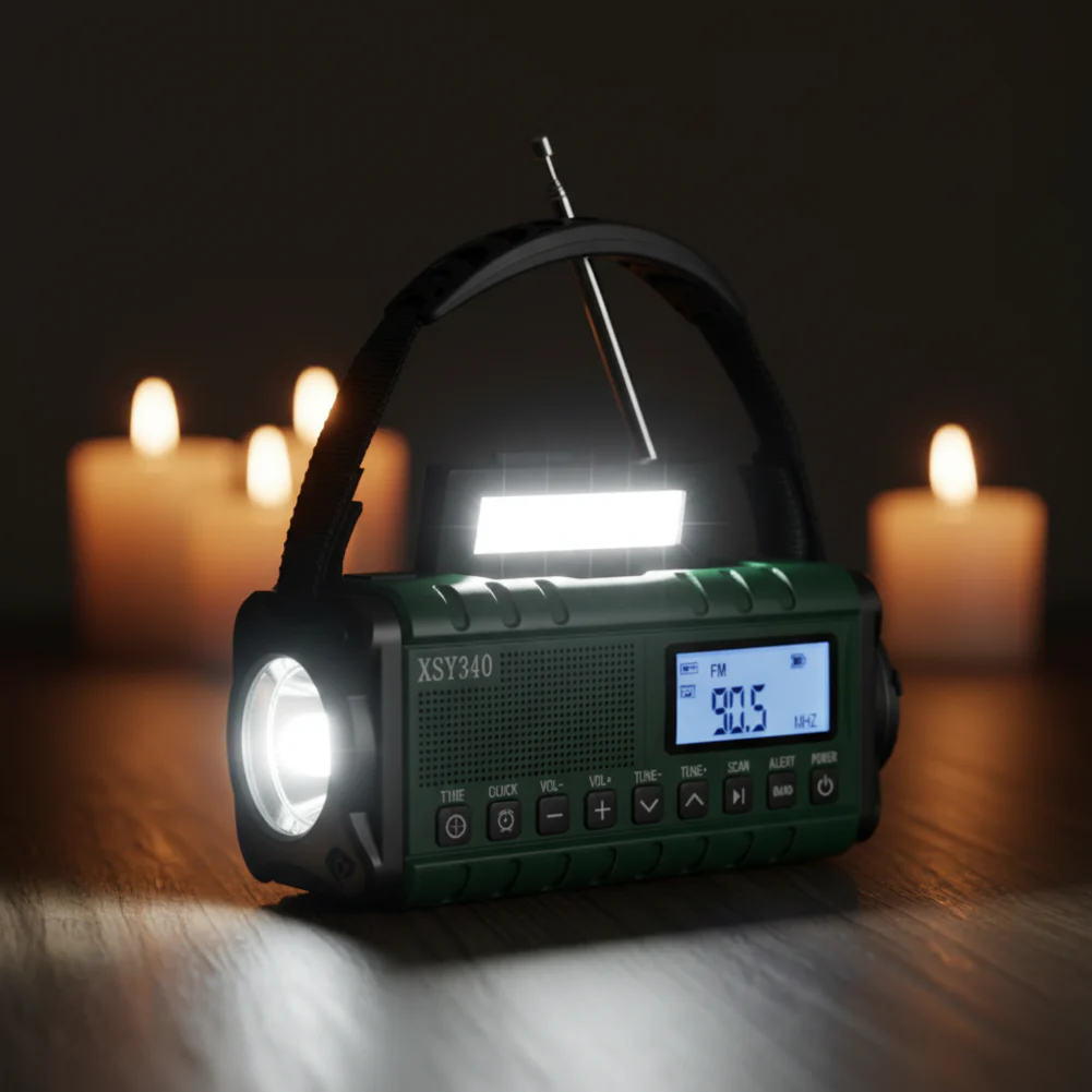 Portable Solar Powered Emergency Radio