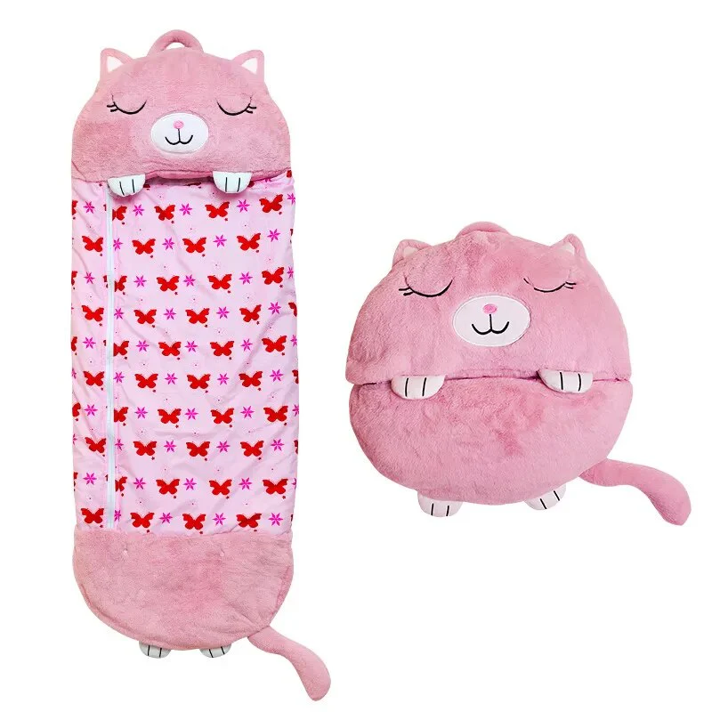 Cozy Sleep Bag with Soft Cuddly Companion