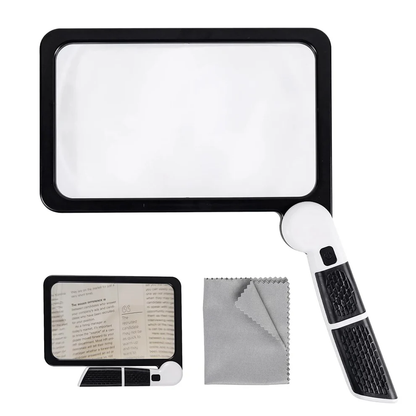 Bright LED Handheld Magnifier with 5X Zoom