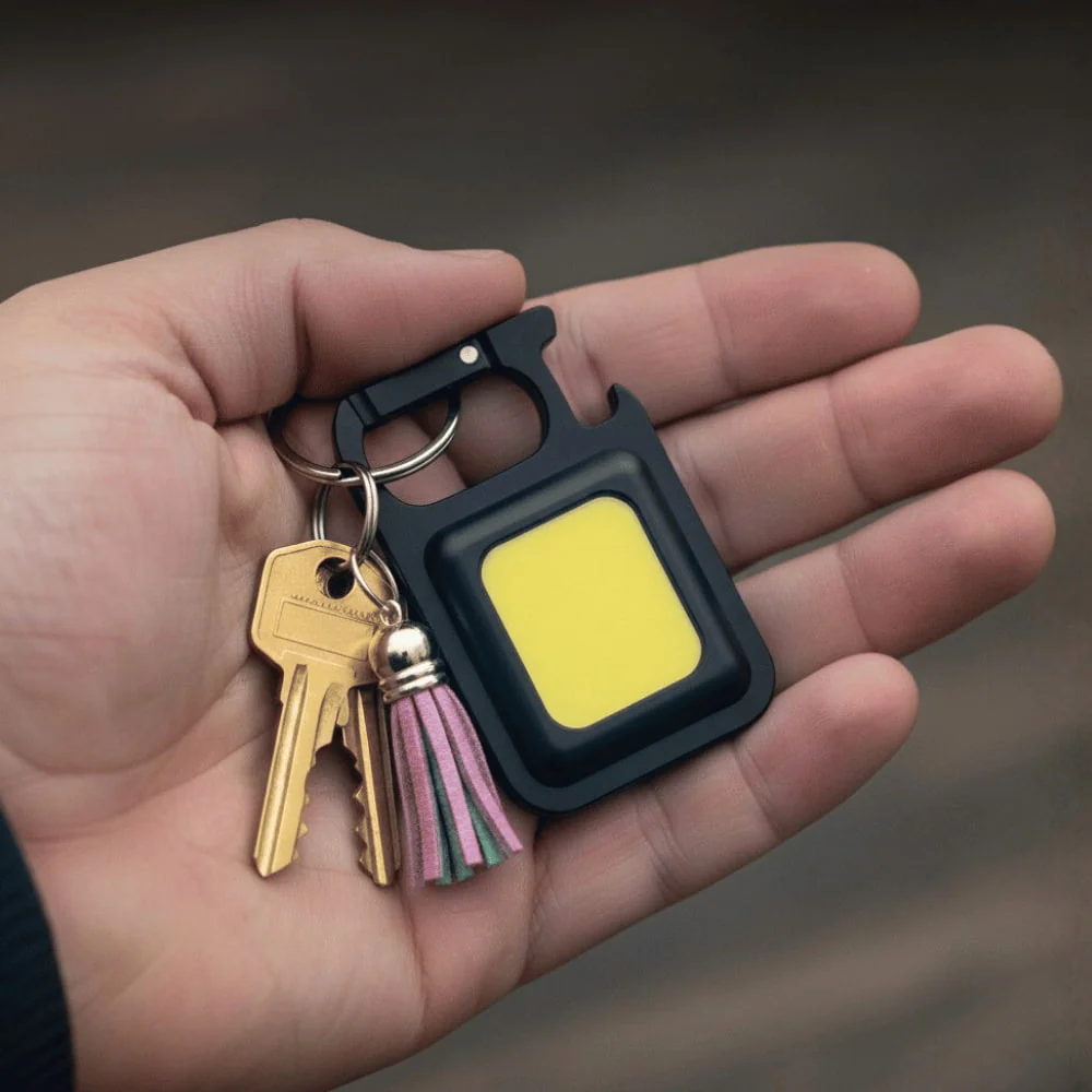 Compact LED Pocket Keychain Flashlight