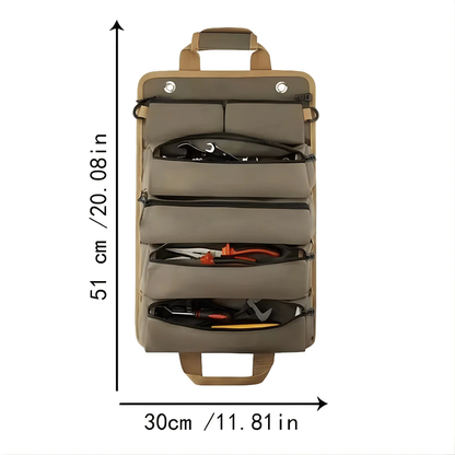 Durable Roll Up Tool Storage Bag 900D Oxford Canvas