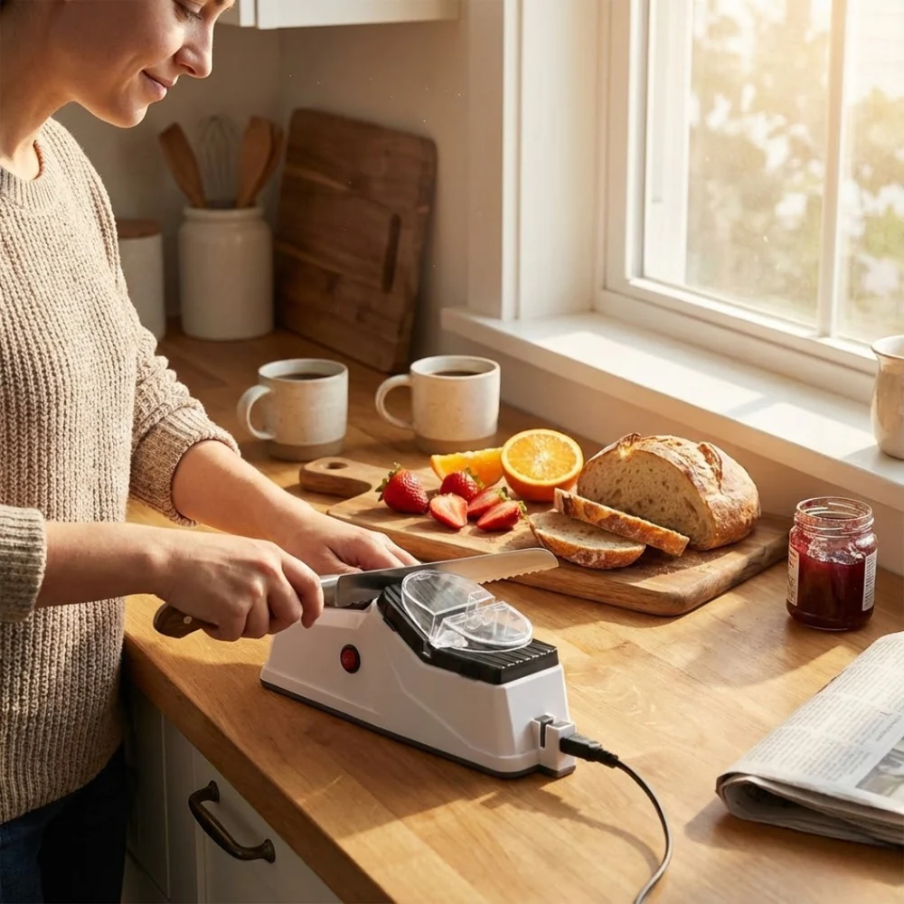 Easy Electric Knife Sharpener Quick One Touch