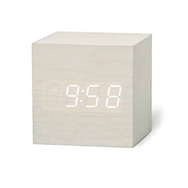 Compact Digital Square LED Clock Radio