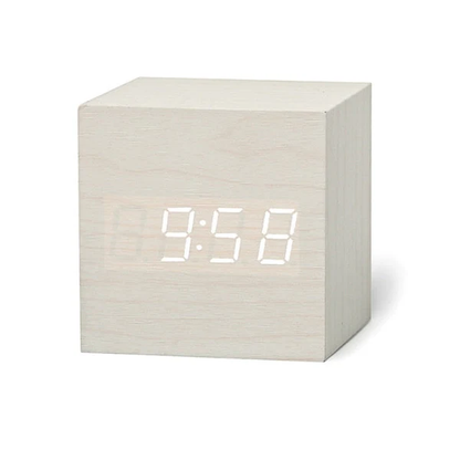 Compact Digital Square LED Clock Radio