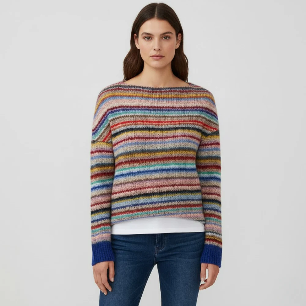 Classic Cozy Crew Neck Women's Sweater - Ortekor