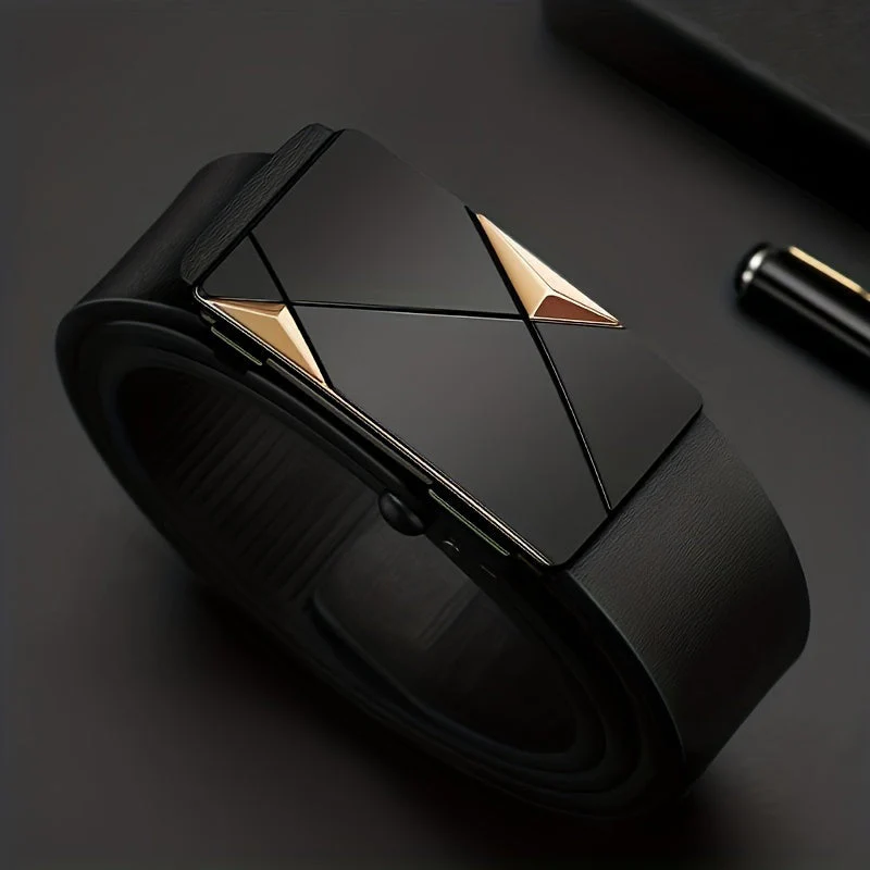 Leather Classic Adjustable Men's Belt