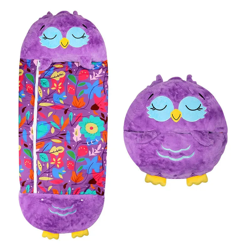 Cozy Sleep Bag with Soft Cuddly Companion