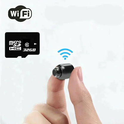 Compact WiFi Security Camera 1080p with Night Vision