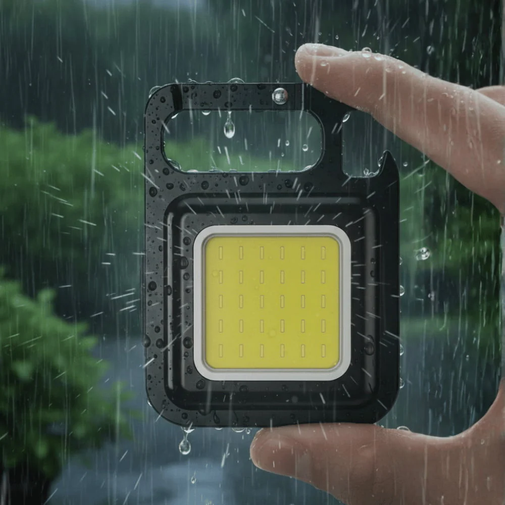 Compact LED Pocket Keychain Flashlight