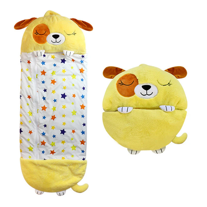 Cozy Sleep Bag with Soft Cuddly Companion