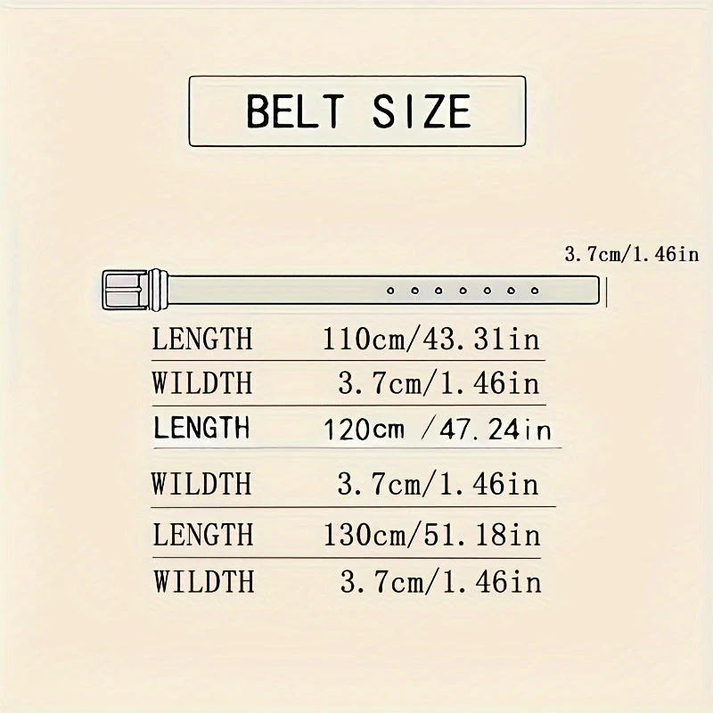 Leather Classic Adjustable Men's Belt