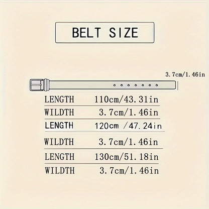 Leather Classic Adjustable Men's Belt