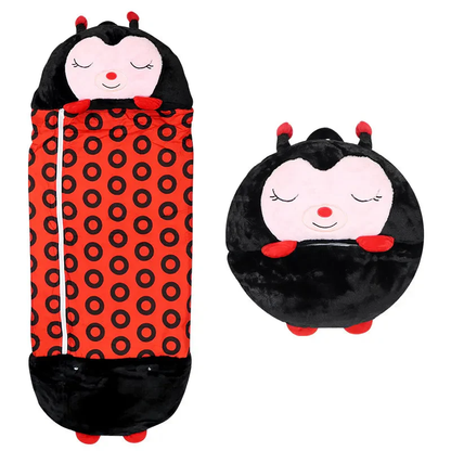 Cozy Sleep Bag with Soft Cuddly Companion