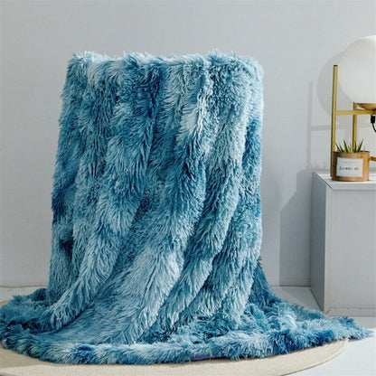 Fiora Blanket Throw - Faux Fur, Reversible Softness