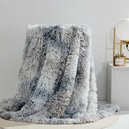 Fiora Blanket Throw - Faux Fur, Reversible Softness