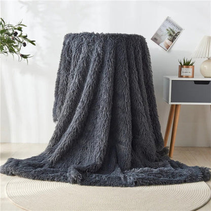 Fiora Blanket Throw - Faux Fur, Reversible Softness