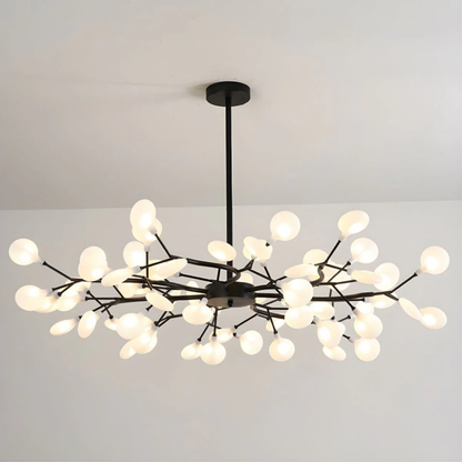 Branch Pendant Light Black Modern Chandelier LED 70 inches Metal Acrylic Warm White 3000K for Dining Room High Ceiling Open Plan