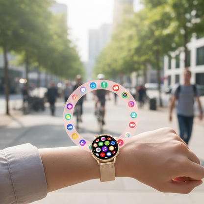 Fitness Tracker | Smartwatch with Heart Rate & Sleep Monitoring | Sleek Design for Active Lifestyles
